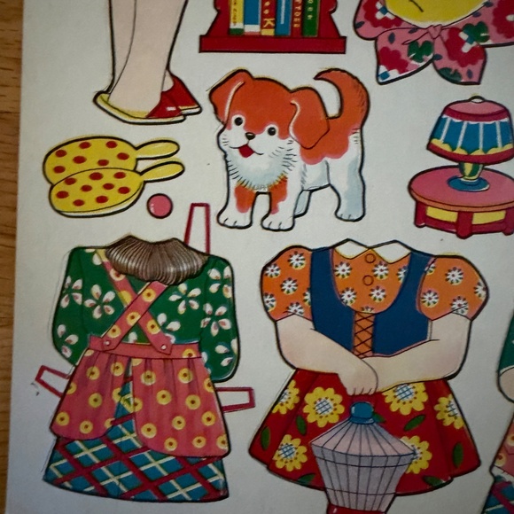 Vintage Japanese Cutout Dressing Book Paper Dolls Made in Japan - Picture 14 of 16